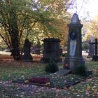 Magnifriedhof mit Lessinggrab im Herbst