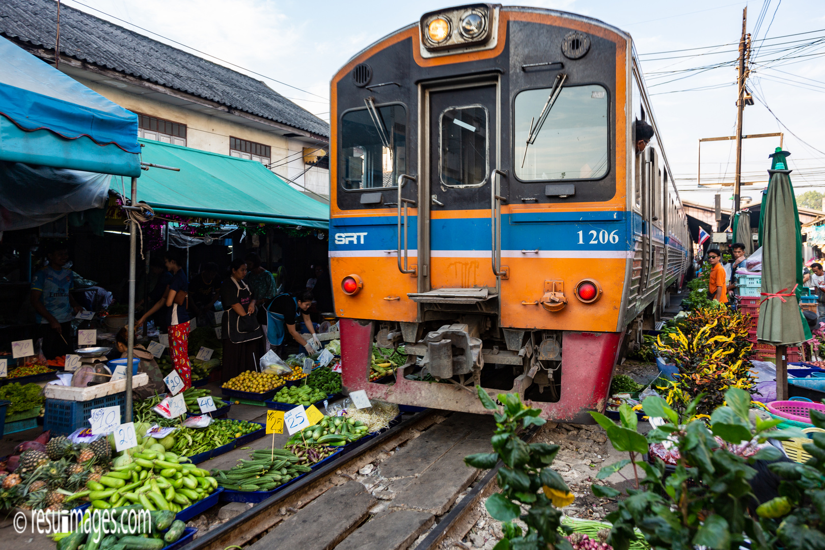 Mahachai Market at the Railway