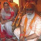 Maharana Arvind Singhji mit Ehefrau
