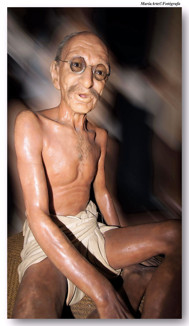 MAHATMA GANDHI(Museo de cera Madrid)