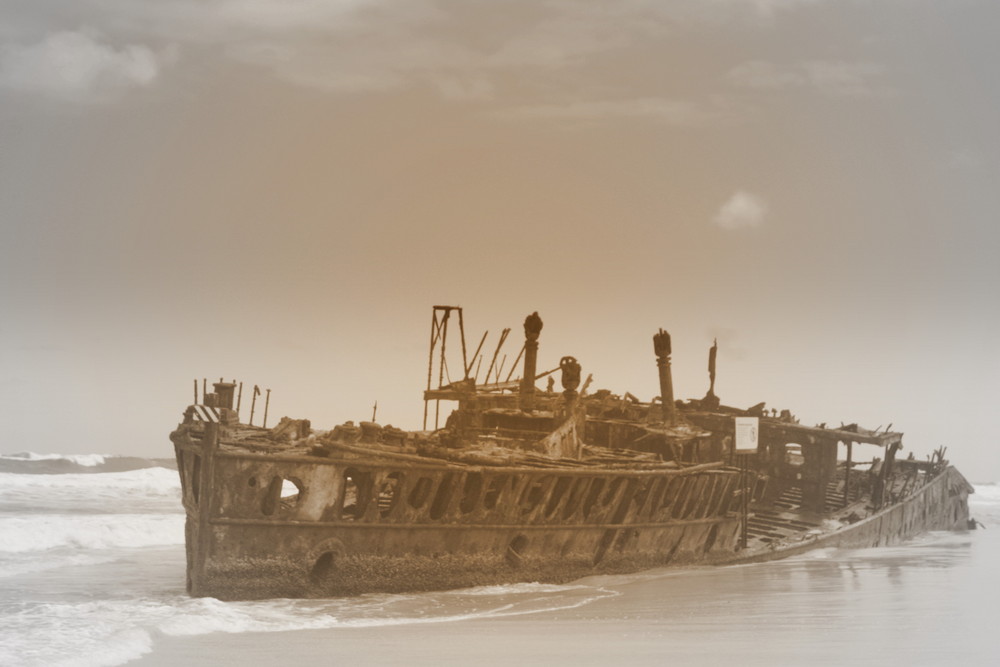 Maheno Shipwrek, Fraser Island, Queensland, Australia