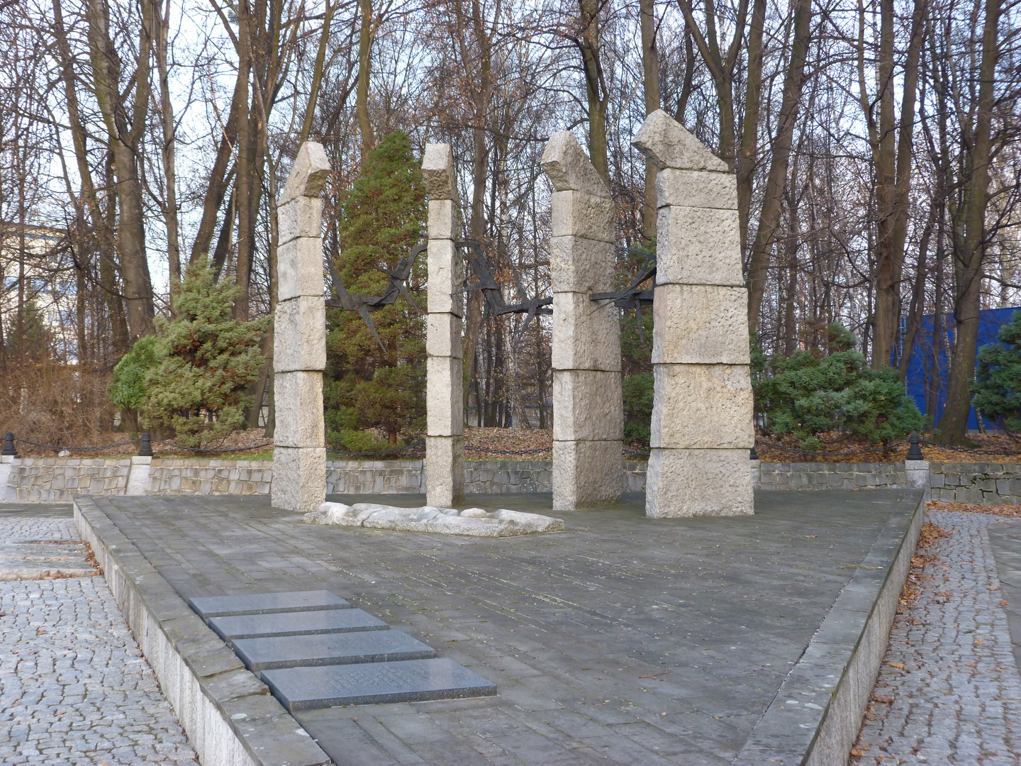 Mahnmal vom Konzentrationslager Auschwitz III (Monowitz)