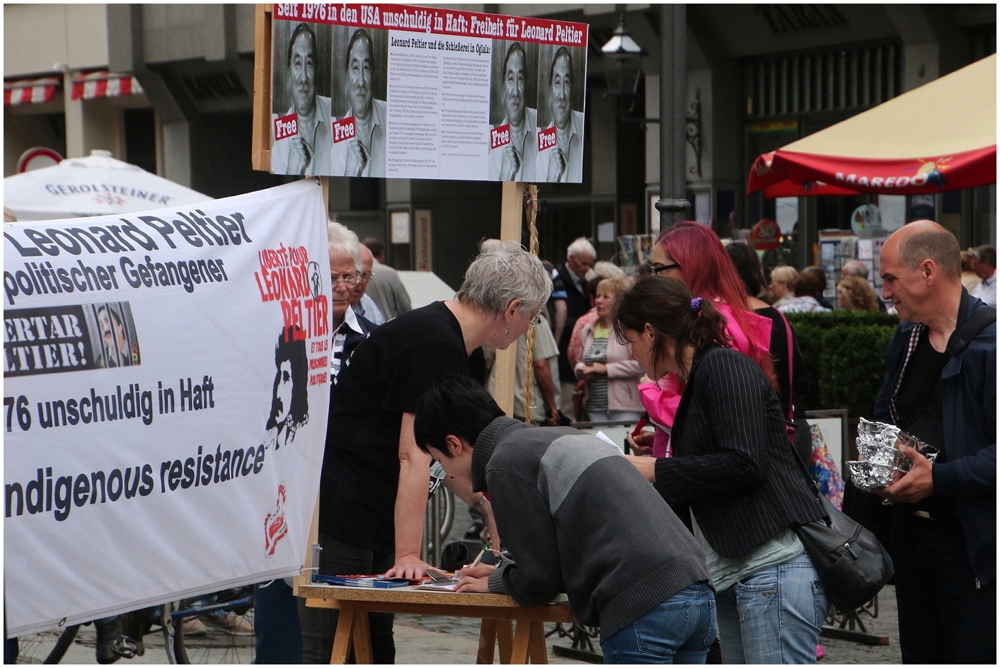 Mahnwache für Leonard Peltier (2)