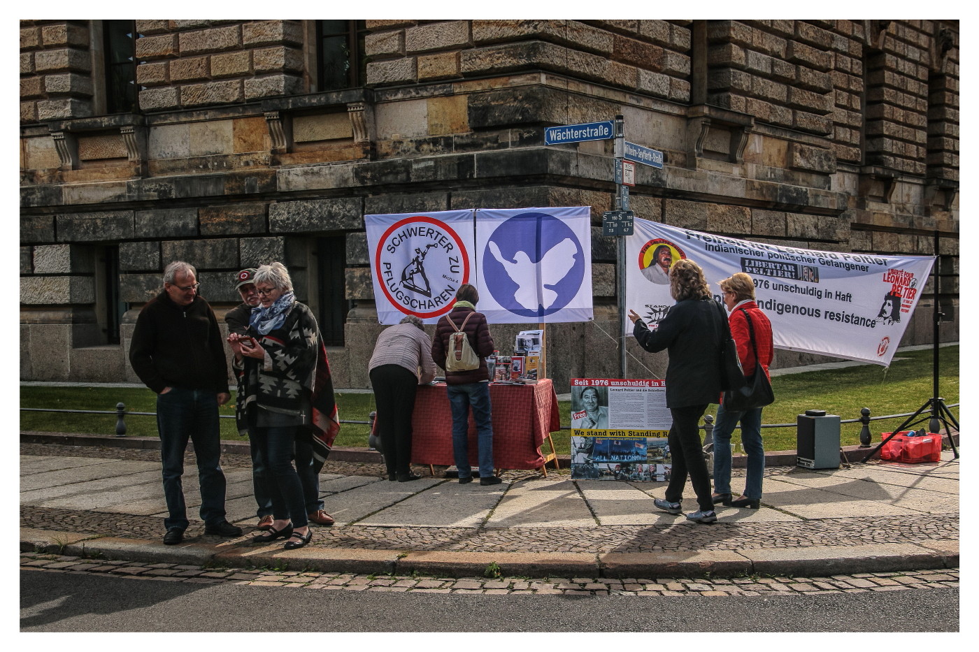 Mahnwache für Peltier