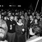 Mahnwache vor der Marienkirche 1989 in Rostock