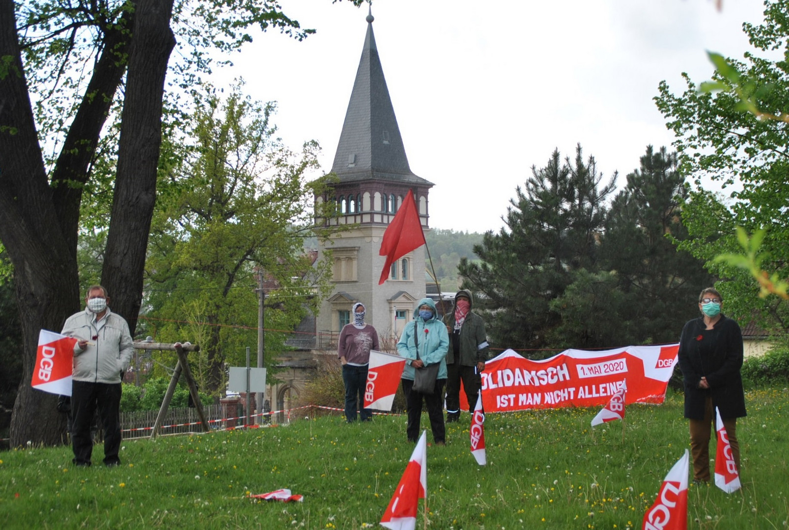 Mai-Kundgebung des DGB in Corona-Zeiten