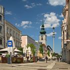 Maibaum am Stadtplatz Wels