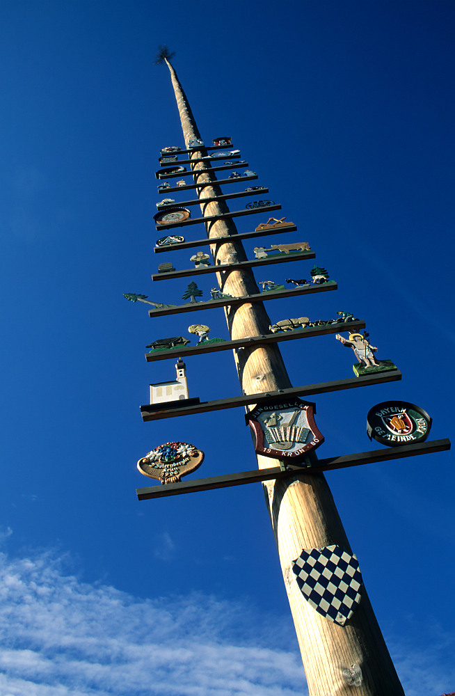 Maibaum in Krün