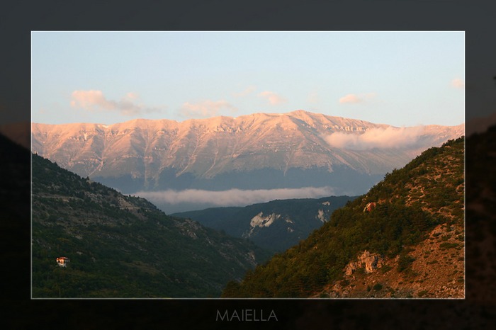 Maiella, Blick von Pacentro (Abruzzen)