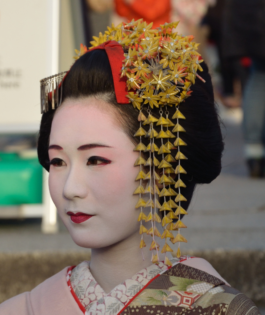 Maiko oder Geisha in Kyoto