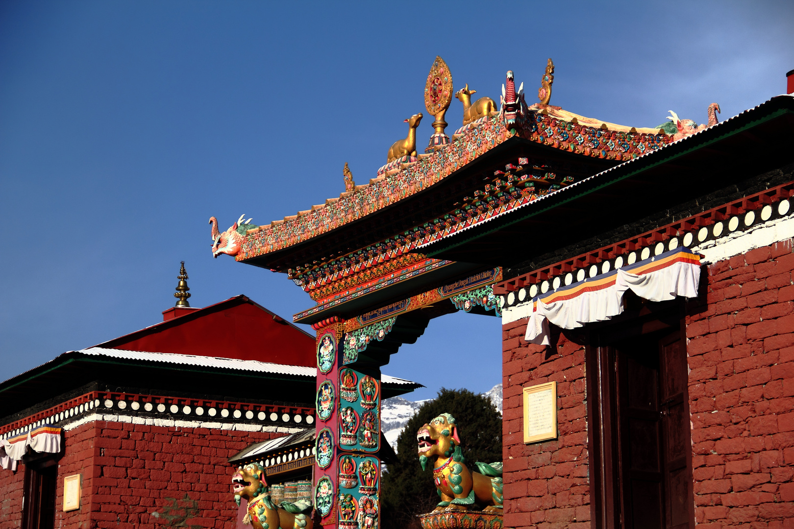 Main Gate Tengboche's Monastery.