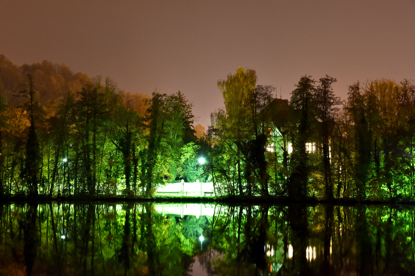 Main in tiefster Nacht Foto Bild landschaft bach Main in tiefster Nacht Foto Bild landschaft bach