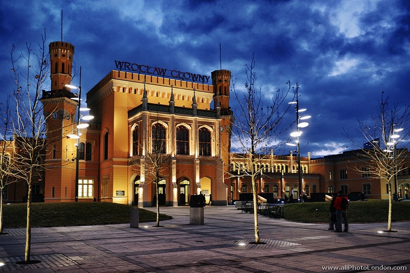 Main Railway station in Wroclaw