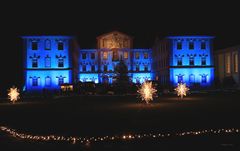  Mainau Schloss in blau