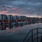 Mainz - Abendstimmung im ehemaligen Zollhafen 