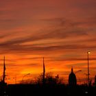 Mainz bei Sonnenuntergang