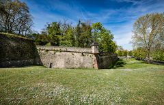 Mainz - Blick entlang Bastion Alarm der Zitadelle