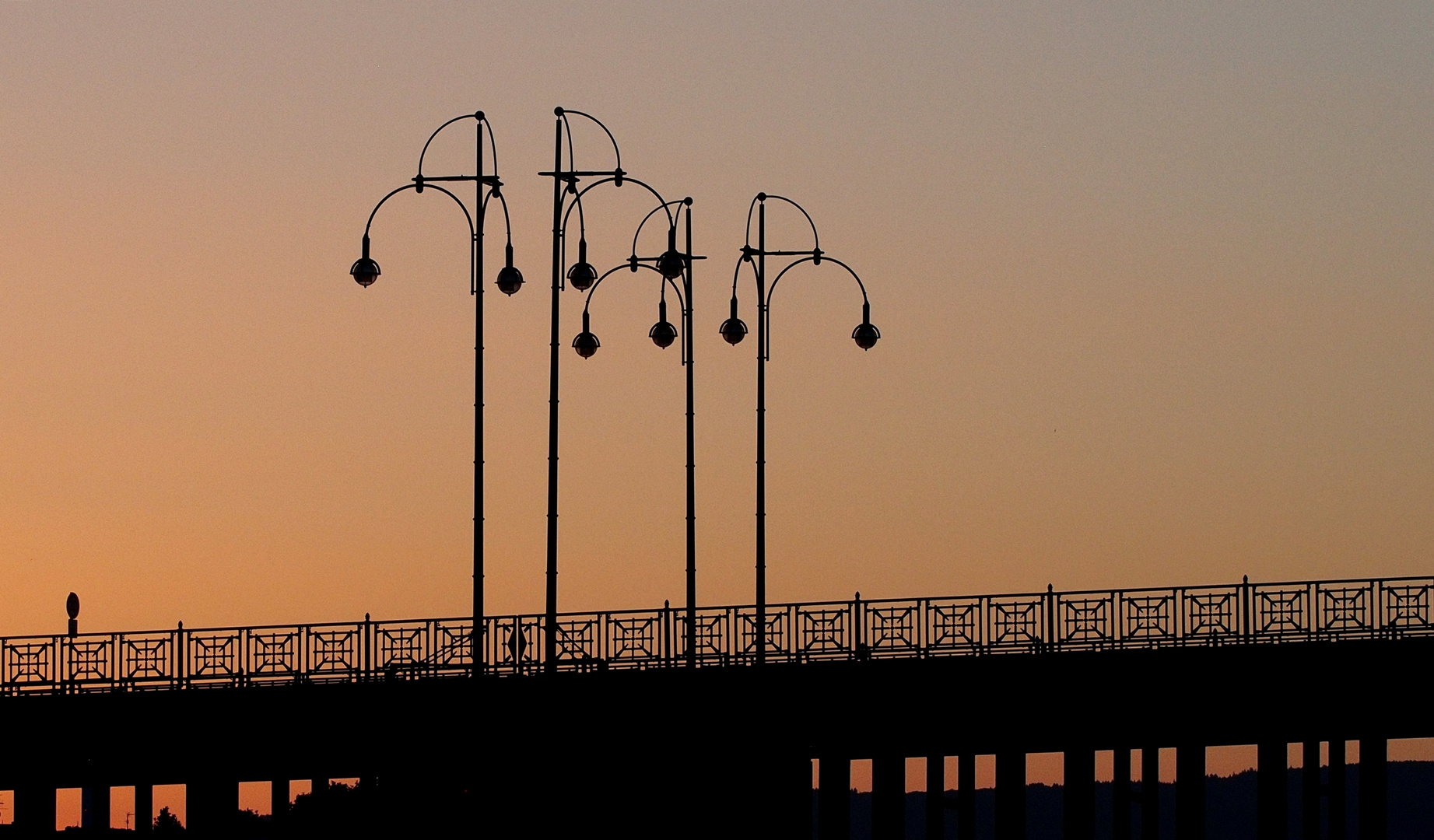 Mainz, Brücke über den Rhein 