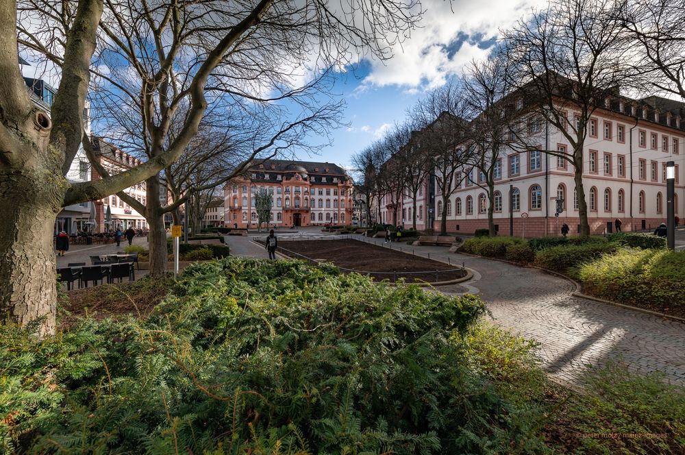 Mainz - Der Schillerplatz im Februar 2022