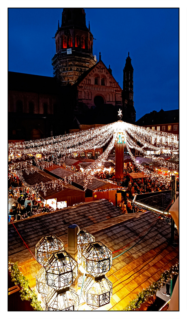 Mainz, der Weihnachtsmarkt am Dom