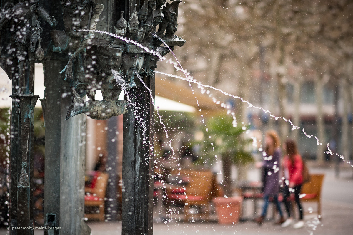 Mainz - Fastnachtsbrunnen Ende März 2019