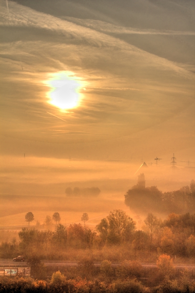 Mainz im Nebel