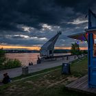 Mainz-Kastel - Abendstimmung am Rheinufer