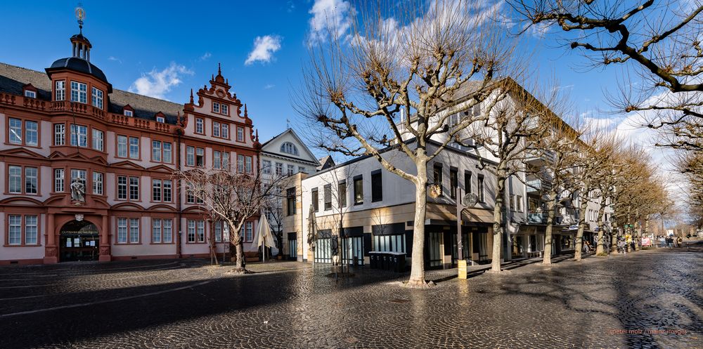  Mainz - Liebfrauenplatz mit Gutenbergmuseum und Fischtorstrasse | März 2021