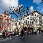 Mainz - Liebfrauenplatz mit Hintz+Kuntz und Fischtorstrasse im März 2020