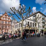 Mainz - Liebfrauenplatz mit Hintz+Kuntz und Fischtorstrasse im März 2020