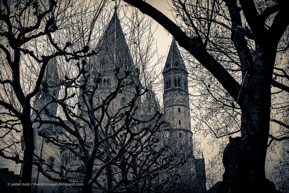 Mainz - Liebfrauenplatz und Dom im Winter