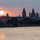 Mainz, Sonnenuntergang