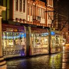 Mainz - Strassenbahn an der Haltestelle Schillerplatz 