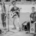 Mainz - Strassenmusik Trio auf dem Gutenbergplatz