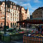 Mainz - Wintersonne und Wochenmarkt Januar 2020