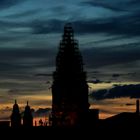 Mainzer Dom in der Abenddämmerung