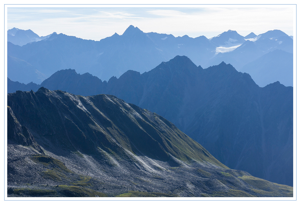 Mainzer Höhenweg: Blick vom Weißmaurauchjoch