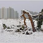 Mainzer-Sand im Schnee.