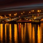 Mainzer Theodor Heuss Brücke am Abend