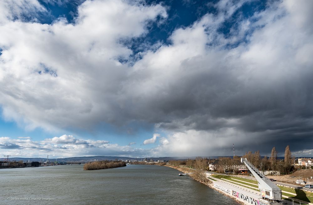 Mainz/Mainz-Kastel - Stürmische Zeit mit Sturmtief Cornelius am 7. März 2019