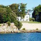 Maison aperçue lors de la traversée entre Vannes et l'Ile d'Artz (Morbihan)