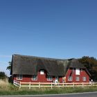 Maison au toit de chaume sur l'île ROMO AU DANEMARK