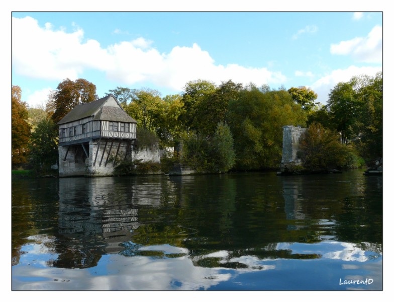 Maison colombages sur la Seine