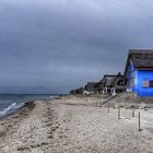 maison de plage bleue