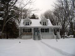 Maison du Québec sous la neige