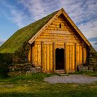 Maison traditionnelle islandaise.