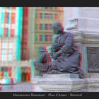 Maisonneuve Monument (red/cyan anaglyph)