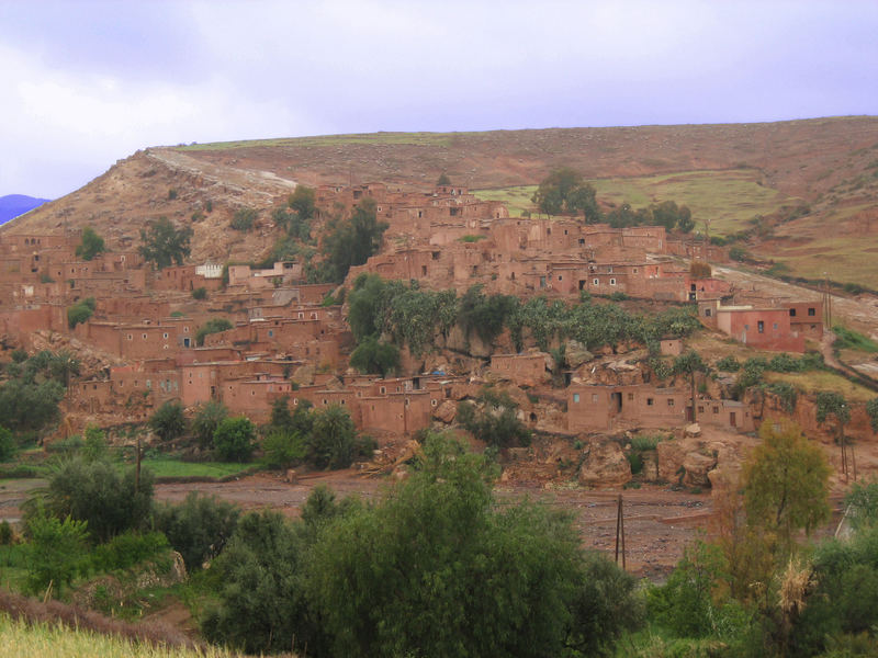 Maisons berbères dans l'Atlas