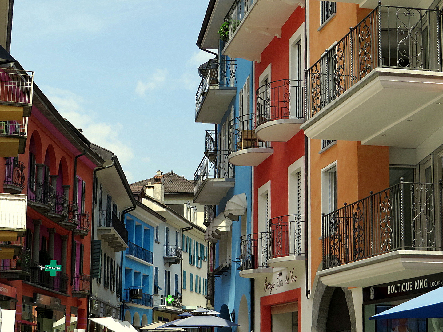 Maisons colorées