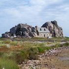 maisons dans la pierre à Plougrescant ( cotes d'armor )